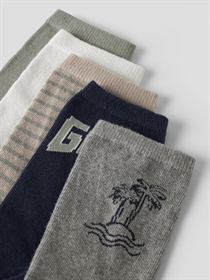 NAME IT 5-Pak Strømper Vaks Grey Melange